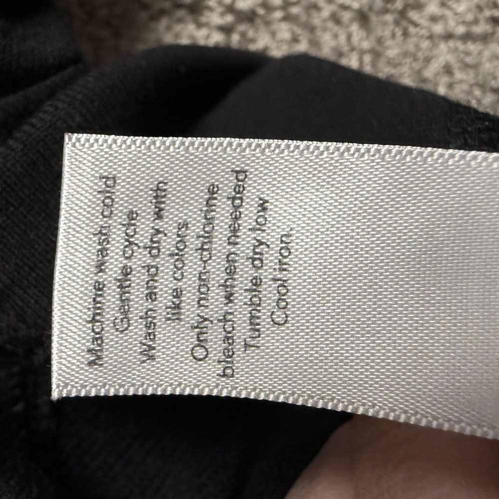 Athleta Hoodie Womens‎ Large Black Cropped Pullover Modal Blend Long Sleeve - Picture 4 of 7